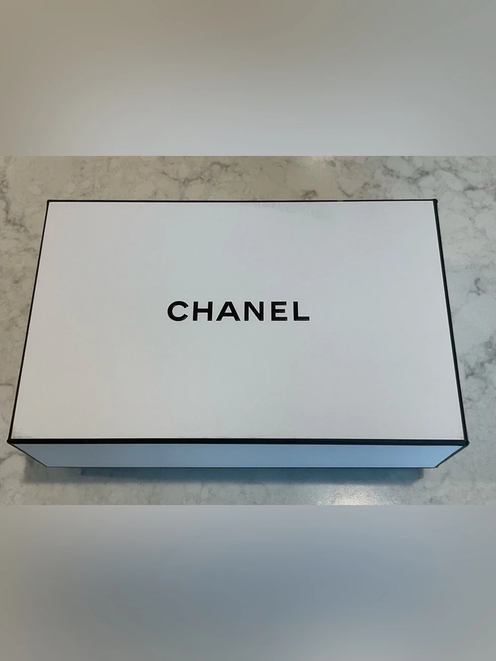 Authentic Chanel perfume box with original packaging